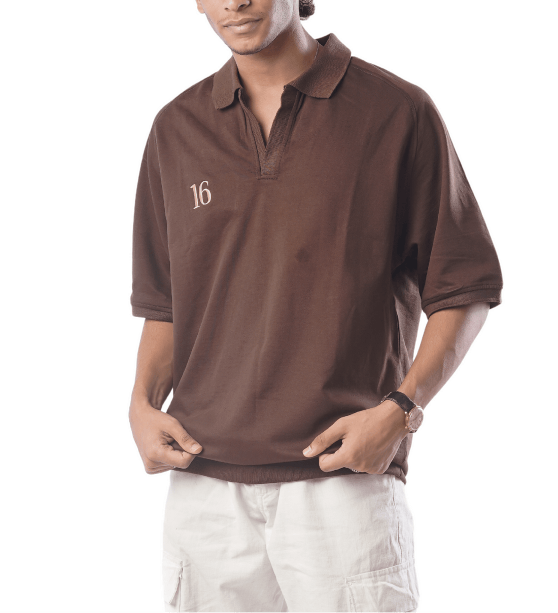 THE POLO XVI EARTHBORN BROWN - EMBROIDERY